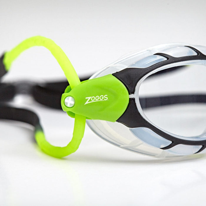 Lunettes de natation Predator Noir-Vert-Transparent Standard Zoggs 461037BKGNCLRR