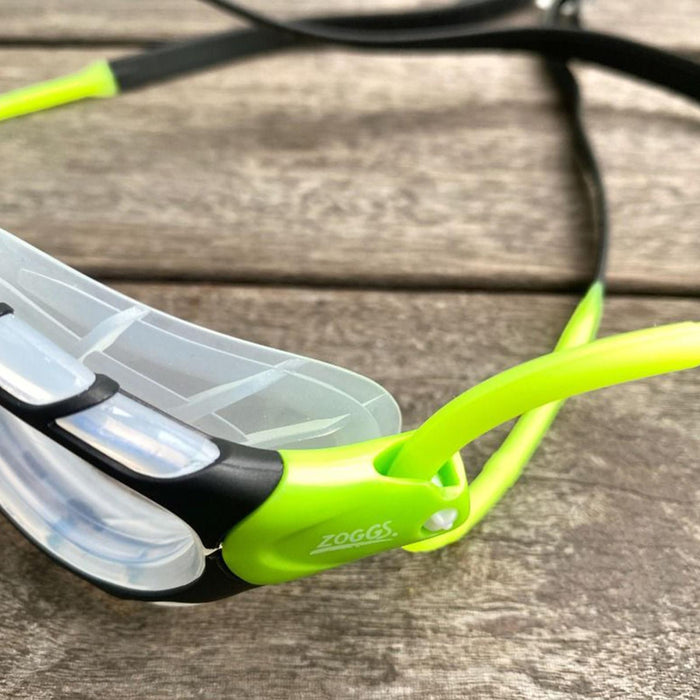 Lunettes de natation Predator Noir-Vert-Transparent Petit Zoggs 461037BKGNCLRS