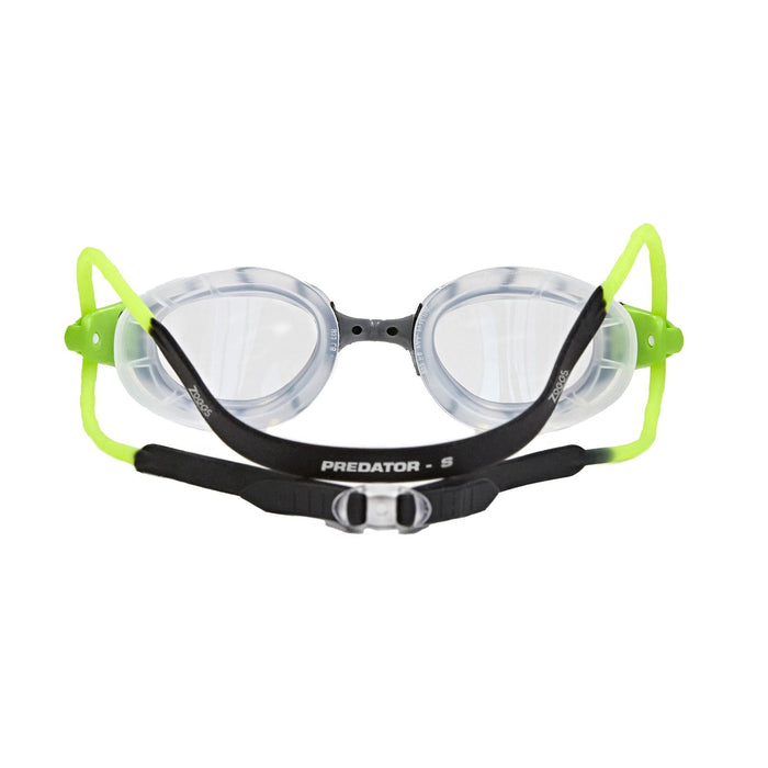 Lunettes de natation Predator Noir-Vert-Transparent Petit Zoggs 461037BKGNCLRS