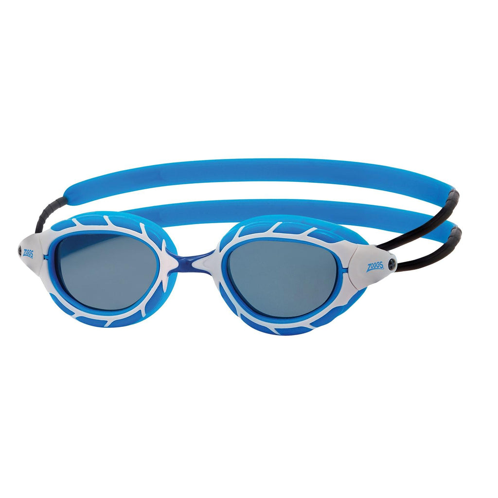 Lunettes de natation Predator Bleu-Blanc Verres teintés-Fumés Petit Zoggs 461037BLWHTSMS