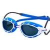 Lunettes de natation Predator Bleu-Blanc Verres teintés-Fumés Petit Zoggs 461037BLWHTSMS