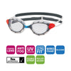 Lunettes de natation Predator Transparent-Gris Petit Zoggs 461037CLGYCLRS