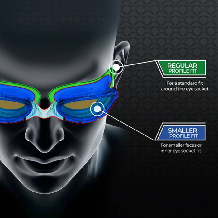 Lunettes de natation Predator Vert-Transparent Verres teintés-Fumés Petit Zoggs 461037GNCLTSMS