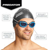Lunettes de natation Predator Vert-Transparent Verres teintés-Fumés Petit Zoggs 461037GNCLTSMS