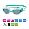 Lunettes de natation Predator Vert-Transparent Verres teintés-Fumés Petit Zoggs 461037GNCLTSMS
