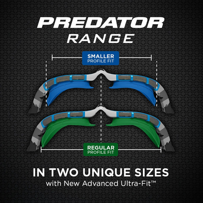 Lunettes de natation Predator Rose-Blanc Verres teintés-Fumés Standard Zoggs 461037PKWHTSMR