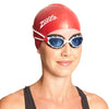 Lunettes de natation Predator Blanc-Rouge Verres teintés-Bleus Standard Zoggs 461037WHRDTBLR