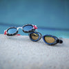 Lunettes de natation Predator Blanc-Rouge Verres teintés-Bleus Petit Zoggs 461037WHRDTBLS