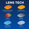 Lunettes de natation Predator Blanc-Rouge Verres teintés-Bleus Petit Zoggs 461037WHRDTBLS