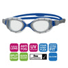 Lunettes de natation Predator Flex Gris-Bleu-Transparent Standard Zoggs 461041GYBLCLRR