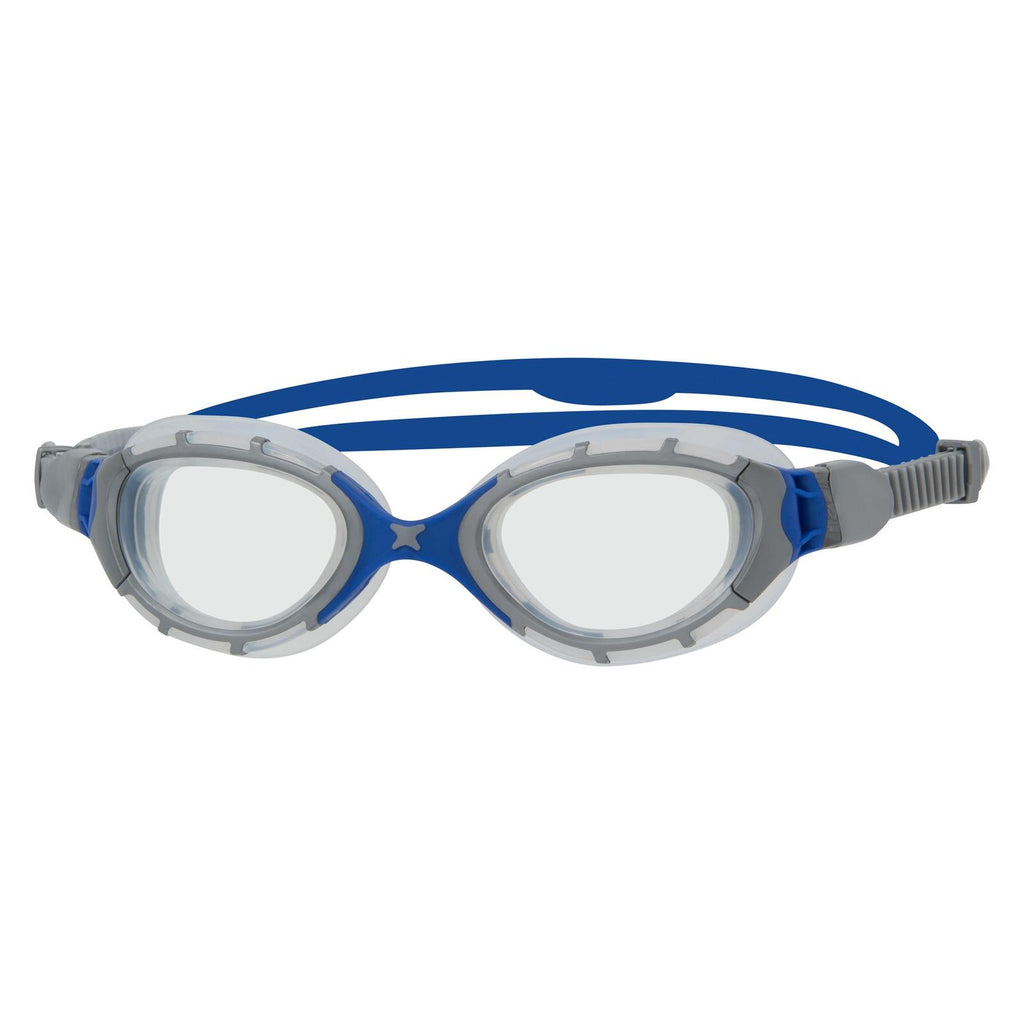 Lunettes de natation Predator Flex Gris-Bleu-Transparent Standard Zoggs 461041GYBLCLRR
