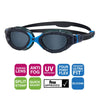 Lunettes de natation Predator Flex Gris-Bleu-Fumé Standard Zoggs 461041GYBLTSMR
