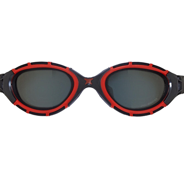 Lunettes de natation Predator Flex Polarisées Noir-Rouge-Fumé Petit Zoggs 461043BKRDPSMS