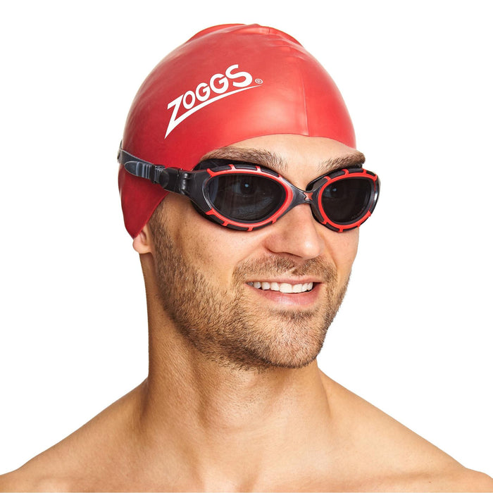 Lunettes de natation Predator Flex Polarisées Noir-Rouge-Fumé Petit Zoggs 461043BKRDPSMS