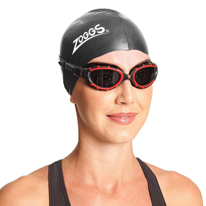 Lunettes de natation Predator Flex Polarisées Noir-Rouge-Fumé Petit Zoggs 461043BKRDPSMS