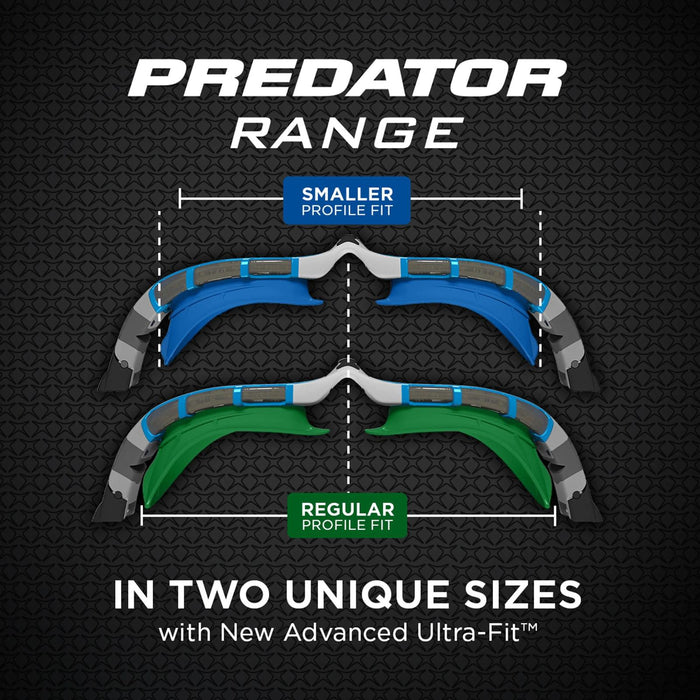 Lunettes de natation Predator Flex Polaroid Ultra Noir-Vert Standard Zoggs 461046BKGNPCPR