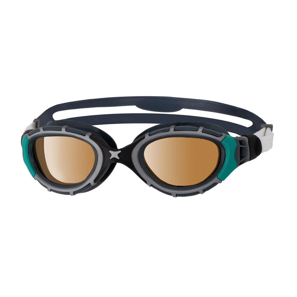 Lunettes de natation Predator Flex Polaroid Ultra Noir-Vert Standard Zoggs 461046BKGNPCPR
