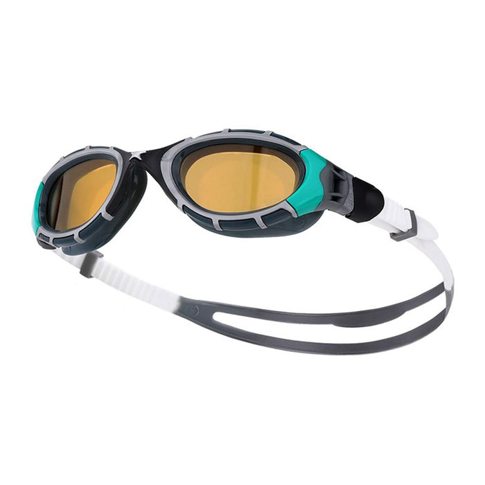 Lunettes de natation Predator Flex Polaroid Ultra Noir-Vert Standard Zoggs 461046BKGNPCPR