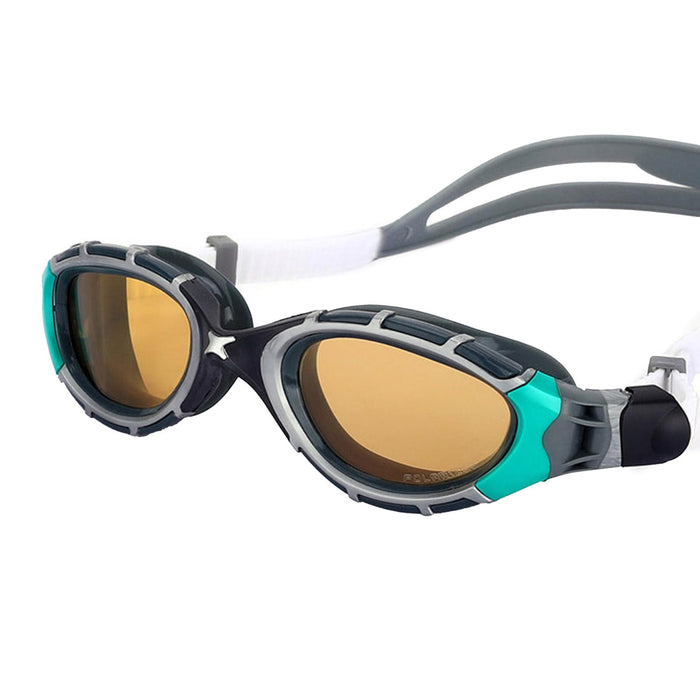 Lunettes de natation Predator Flex Polaroid Ultra Noir-Vert Standard Zoggs 461046BKGNPCPR
