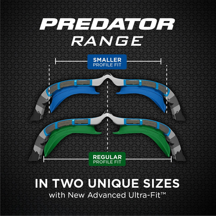 Lunettes de natation Predator Flex Titanium Bleu Miroité-Bleu Standard Zoggs 461054BLBLMBLR