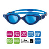 Lunettes de natation Predator Flex Titanium Bleu Miroité-Bleu Standard Zoggs 461054BLBLMBLR