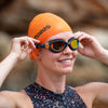 Lunettes de natation Predator Flex Titanium Gris-Noir Miroité-Verres Orange Standard Zoggs 461054GYBKMO