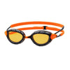 Lunettes de natation Predator Flex Titanium Gris-Noir Miroité-Verres Orange Petit Zoggs 461054GYBKMORS