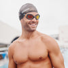 Lunettes de natation Predator Flex Titanium Gris-Noir Miroité-Verres Orange Petit Zoggs 461054GYBKMORS