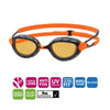 Lunettes de natation Predator Polaroid Ultra Gris-Orange Standard Zoggs 461058GYORPCPR
