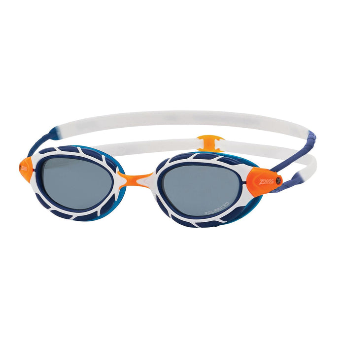 Lunettes de natation Predator Polaroïdes Bleu-Blanc-Fumé Petit Zoggs 461060BLWHPSMS