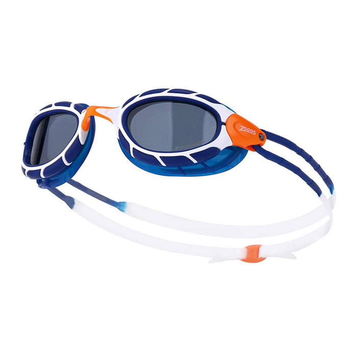 Lunettes de natation Predator Polaroïdes Bleu-Blanc-Fumé Petit Zoggs 461060BLWHPSMS