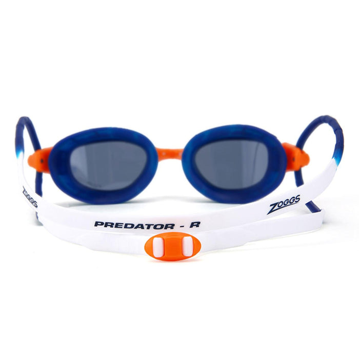 Lunettes de natation Predator Polaroïdes Bleu-Blanc-Fumé Petit Zoggs 461060BLWHPSMS