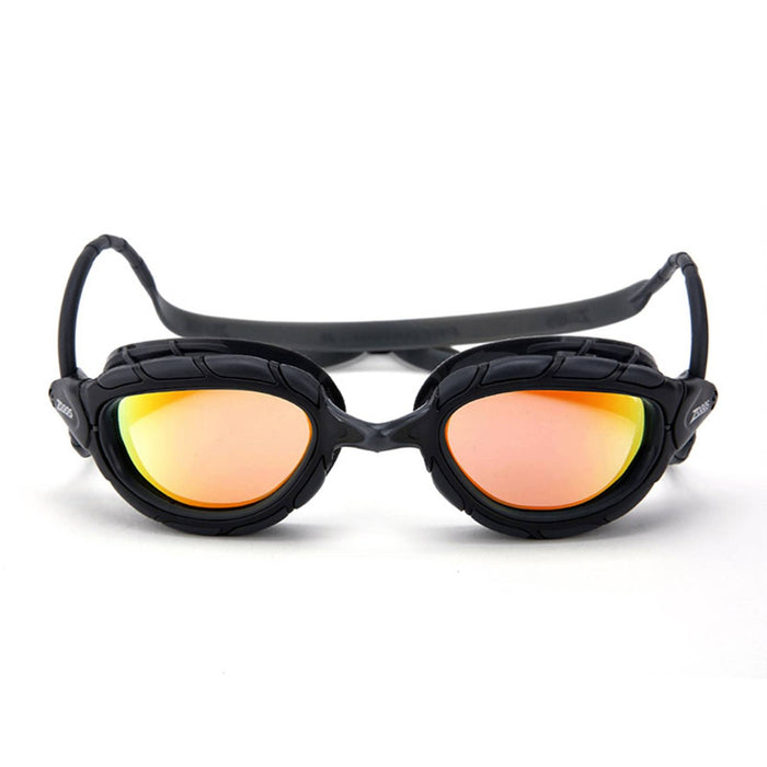 Lunettes de natation Predator Titanium Gris-Noir Miroité-Verres Orange Standard Zoggs 461065GYBKMORR