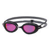 Lunettes de natation Predator Titanium Gris-Noir Miroité-Verres Roses Standard Zoggs 461065GYBKMPKR