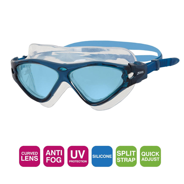 Masque de natation Tri Vision Bleu Marine Verres teintés-Bleus Zoggs 461075NVBLTBL