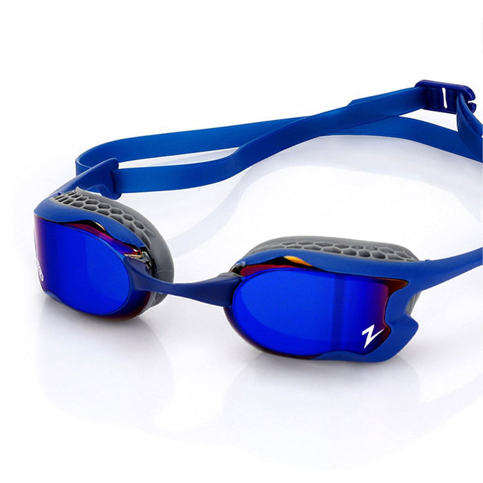 Lunettes de natation Raptor Hcb Titanium Bleu-Gris Miroité-Verres Bleu-Foncé Zoggs 461085BLGYMDB