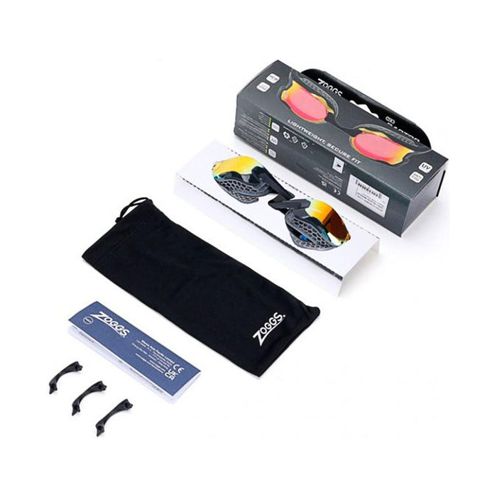 Lunettes de natation Raptor Hcb Titanium Gris-Noir Miroité-Verres Bleus Zoggs 461085GYBKMBL