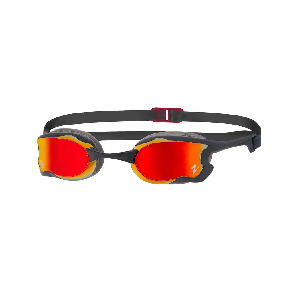 Lunettes de natation Raptor Hcb Titanium Gris-Noir Miroité-Verres Rouges Zoggs 461085GYBKMRD