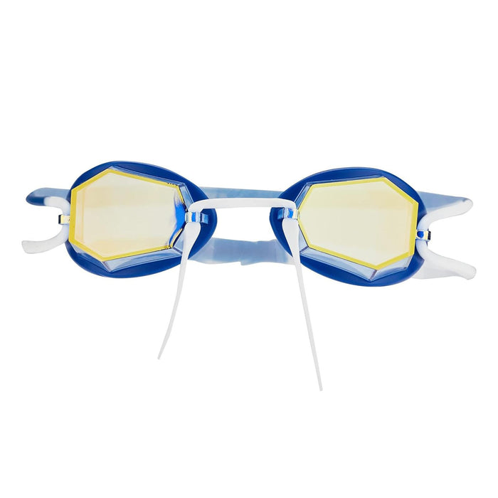 Lunettes de natation Diamond Titanium-Bleu-Blanc Miroité-Verres Dorés Zoggs 461090BLWHMGD
