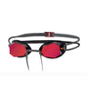 Lunettes de natation Diamond Titanium-Gris-Noir Miroité-Verres Rouges Zoggs 461090GYBKMRD