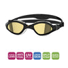 Lunettes de natation Tiger Lsr++ Titane Noir-Gris Miroité-Or Noir Lenses Small Zoggs 461092BKGYMGDS