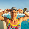 Lunettes de natation Tiger Lsr+ Titane Noir-Gris Miroité-Rouge Lenses Regular Zoggs 461092BKGYMRDR