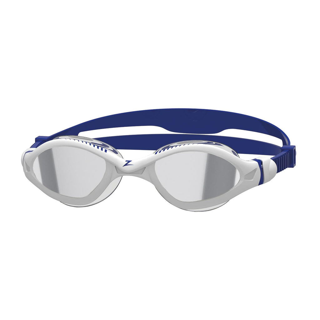 Lunettes de natation Tiger Lsr+ Titane Blanc-Bleu Miroité-Fumée Lenses Small Zoggs 461092WHBLMSMS