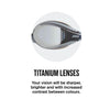 Lunettes de natation Tiger Lsr+ Titane Blanc-Bleu Miroité-Fumée Lenses Small Zoggs 461092WHBLMSMS