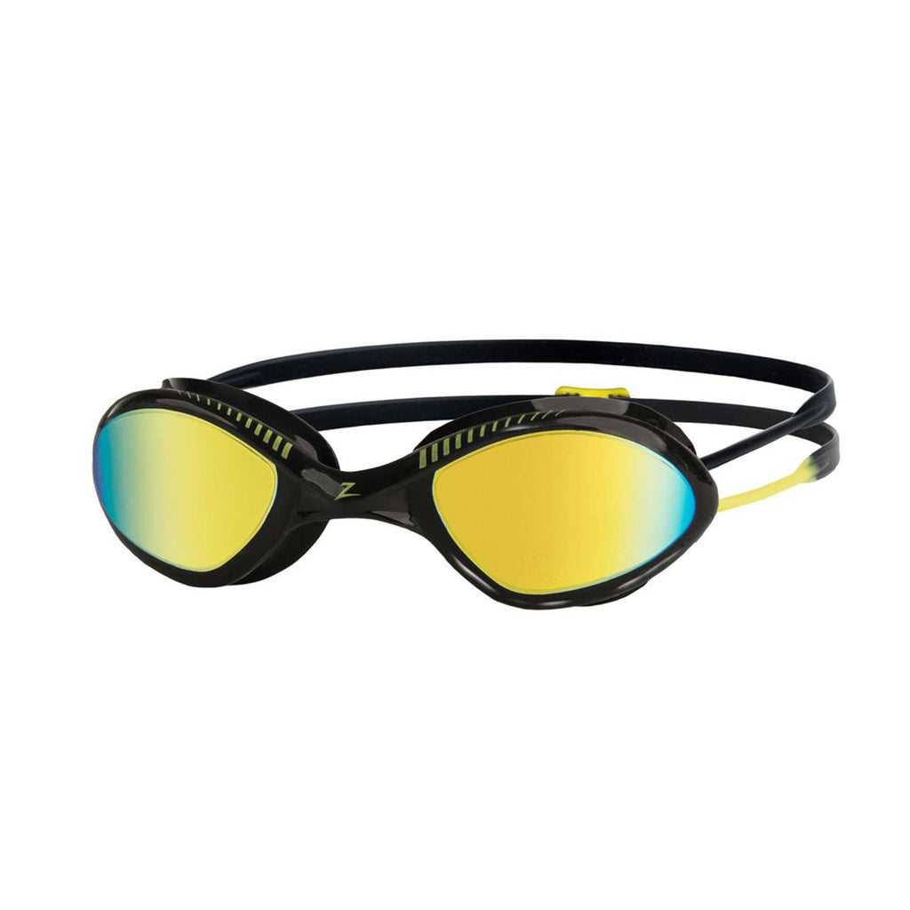Lunettes de natation Tiger Titane Noir-Jaune Miroité-Lime Lenses Regular Zoggs 461094BKYLMLMR