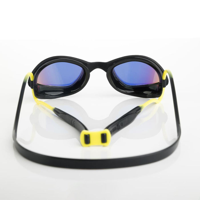 Lunettes de natation Tiger Titane Noir-Jaune Miroité-Lime Lenses Small Zoggs 461094BKYLMLMS