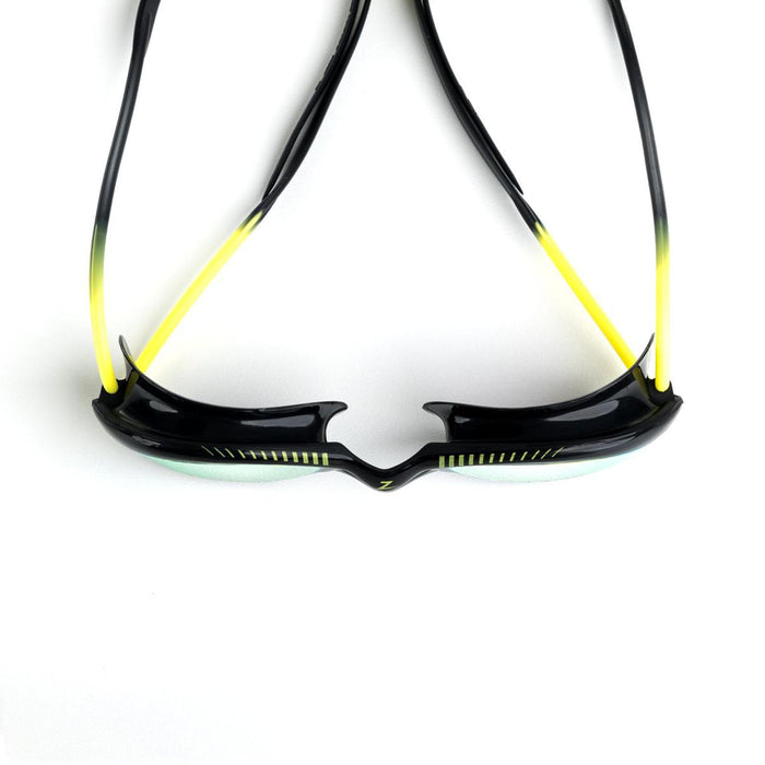 Lunettes de natation Tiger Titane Noir-Jaune Miroité-Lime Lenses Small Zoggs 461094BKYLMLMS