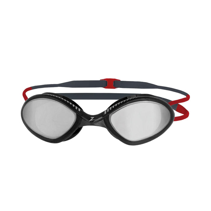Lunettes de natation Tiger Titane Gris-Rouge Miroité-Fumée Lenses Regular Zoggs 461094GYRDMSMR