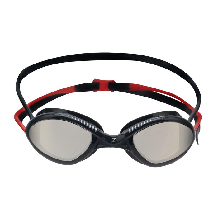 Lunettes de natation Tiger Titane Gris-Rouge Miroité-Fumée Lenses Regular Zoggs 461094GYRDMSMR