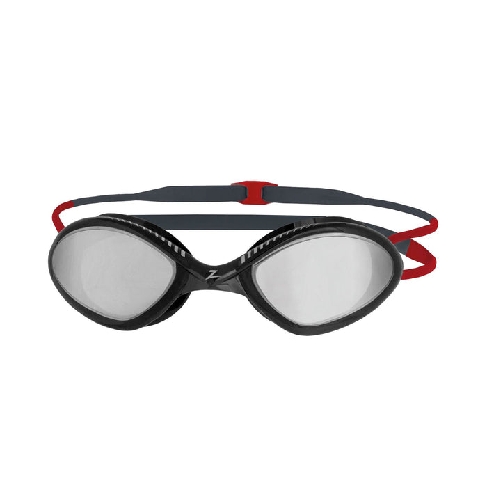 Lunettes de natation Tiger Titane Gris-Rouge Miroité-Fumée Lenses Small Zoggs 461094GYRDMSMS